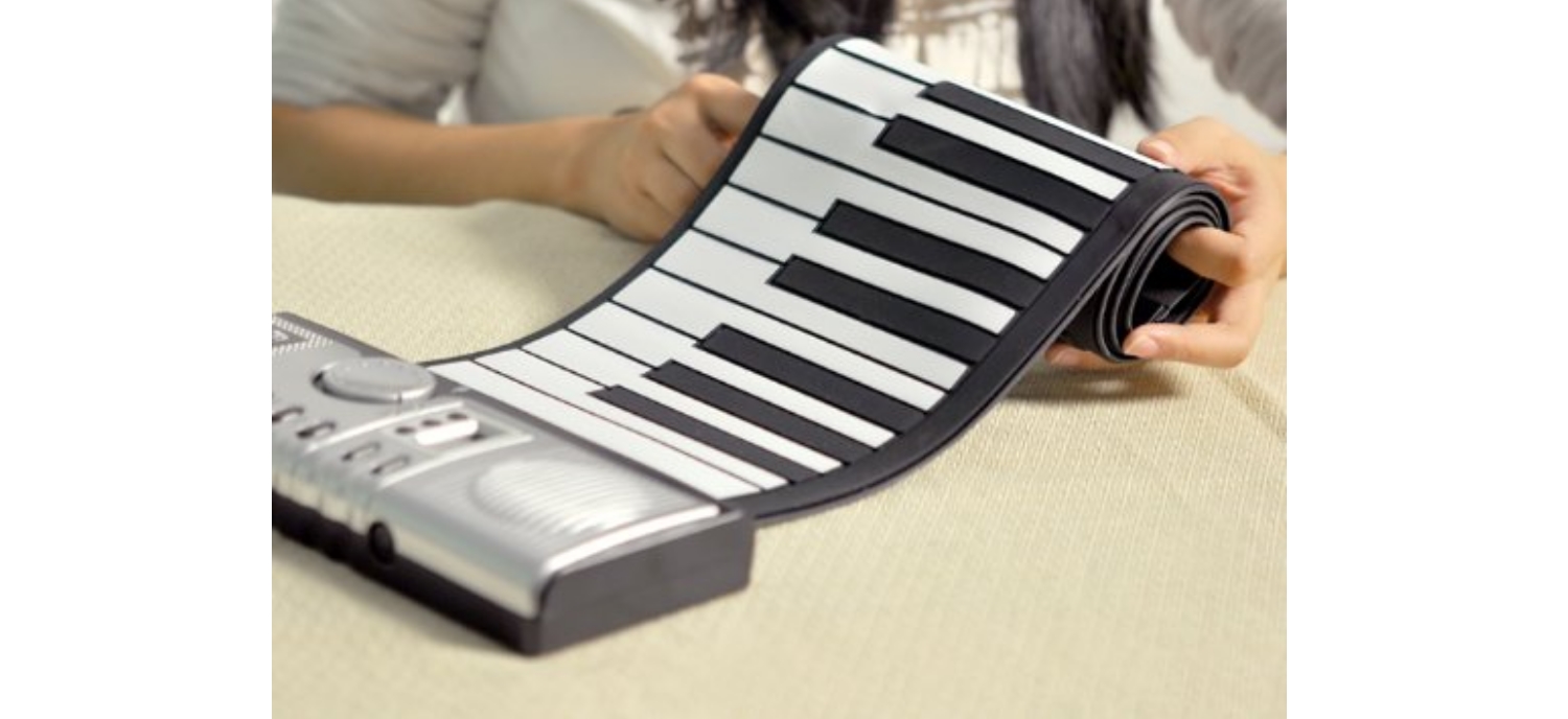 A Piano With Soft Keyboard