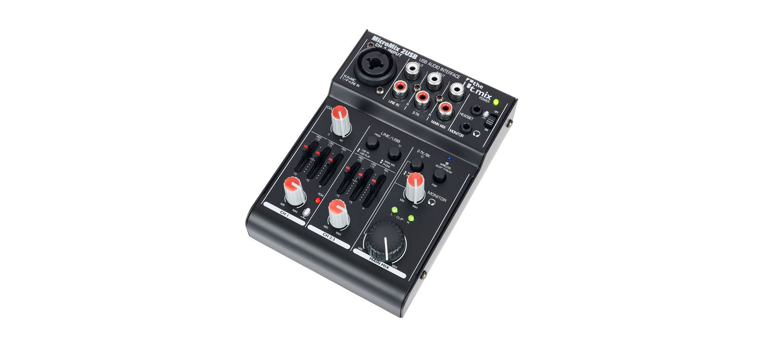 Micromixer 5 Canaux Avec Bluetooth The T.Mix MicroMix 2 USB