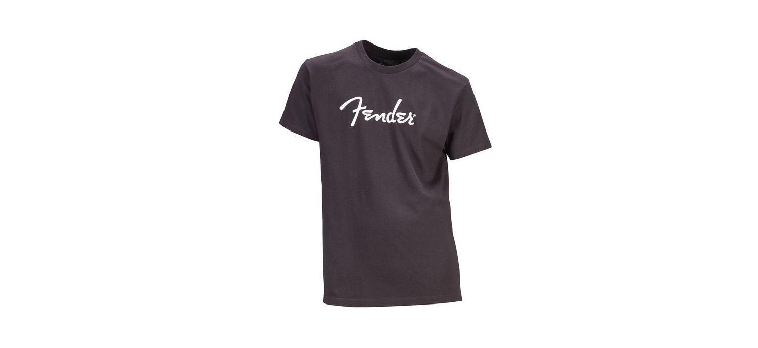 T-Shirt Fender Noir 100% Coton