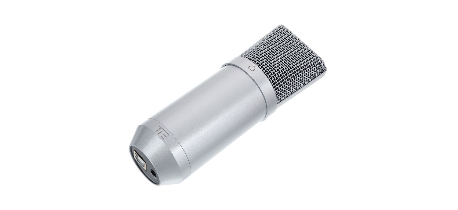 Microphone De Studio TIE Studio Condenser Mic USB Silver