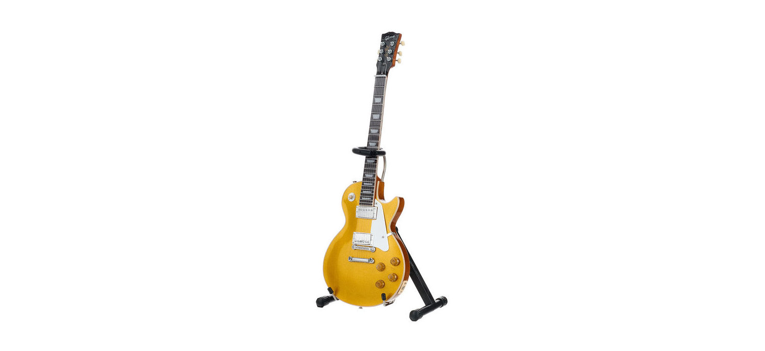 Mini guitare Gibson 1957 Les Paul Gold Axe Heaven – Cadeaux pour