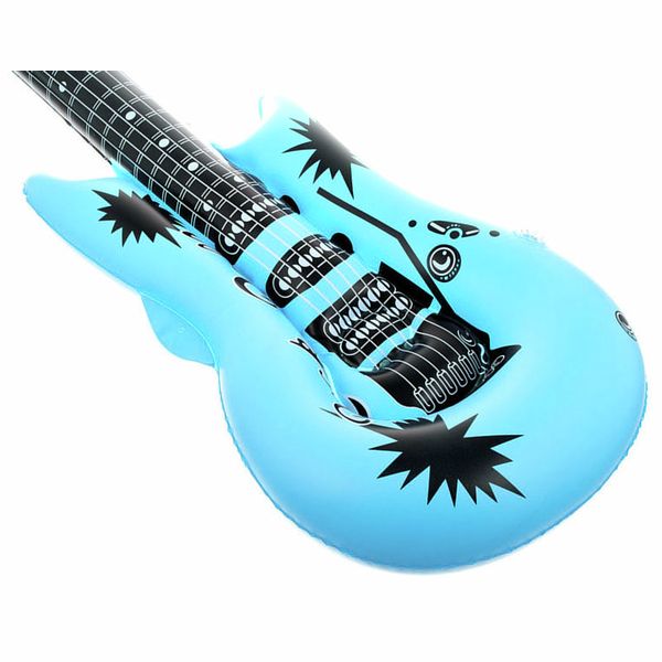 Guitare gonflable, 6 instruments gonflables, guitare gonflable colorée,  microphones, 3 guitares gonflables, 3 microphones, s